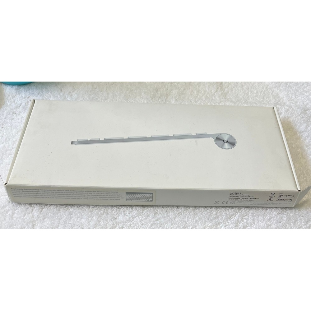 Apple Wireless Keyboard Silver A1314 MC184LL/B Bluetooth Mac Aluminum